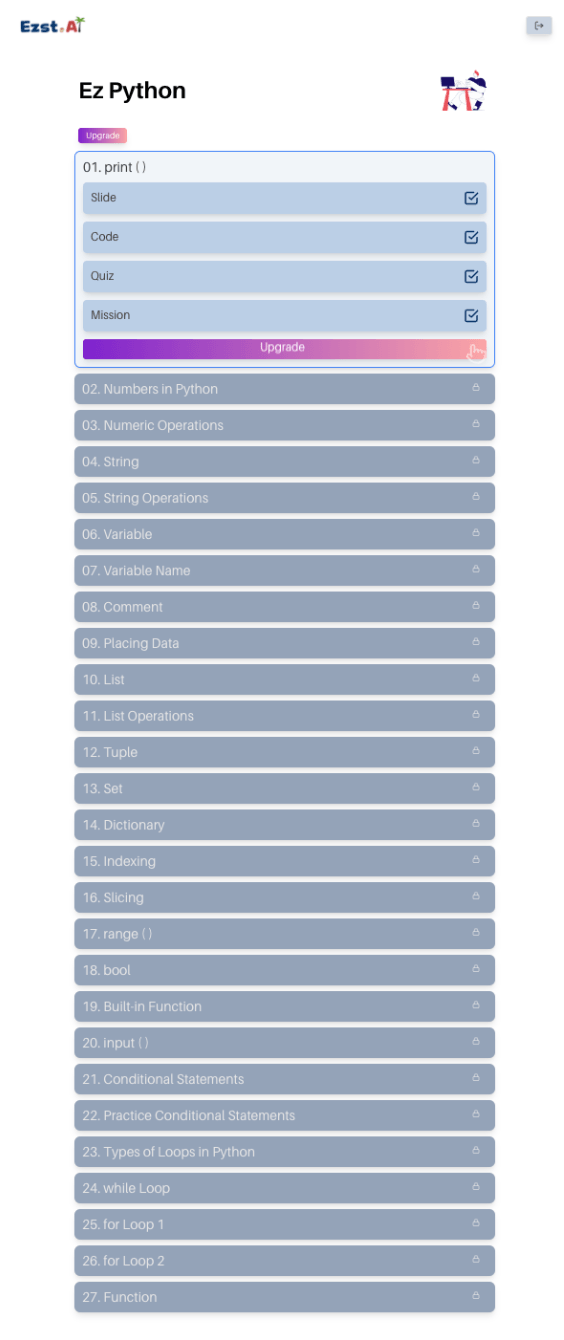 Ezst.AI Curriculum